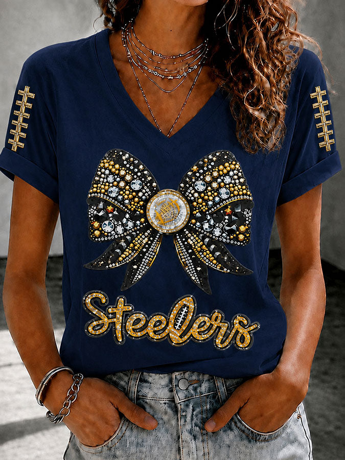 Women's Football Printed Casual Sweatshirt
