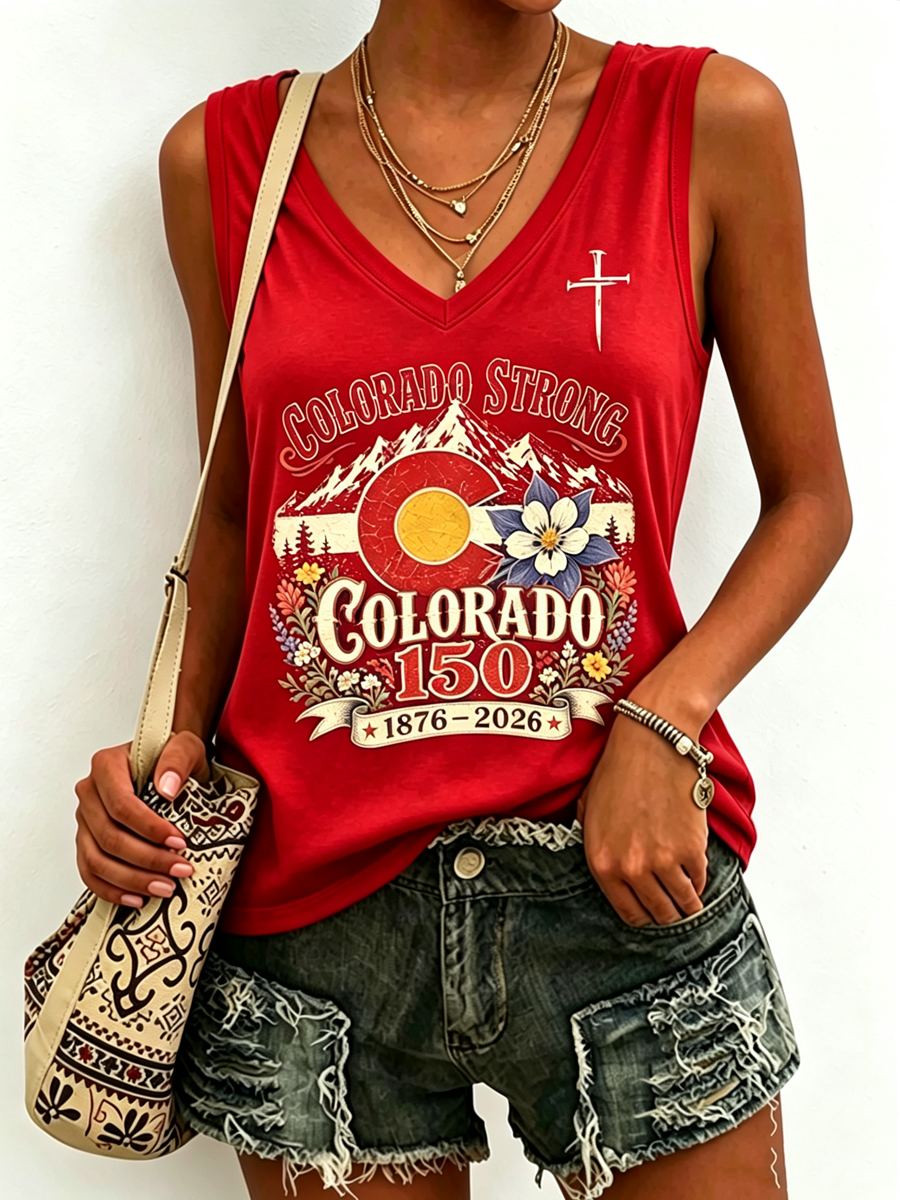 Women's Colorado's 150th Anniversary tank top