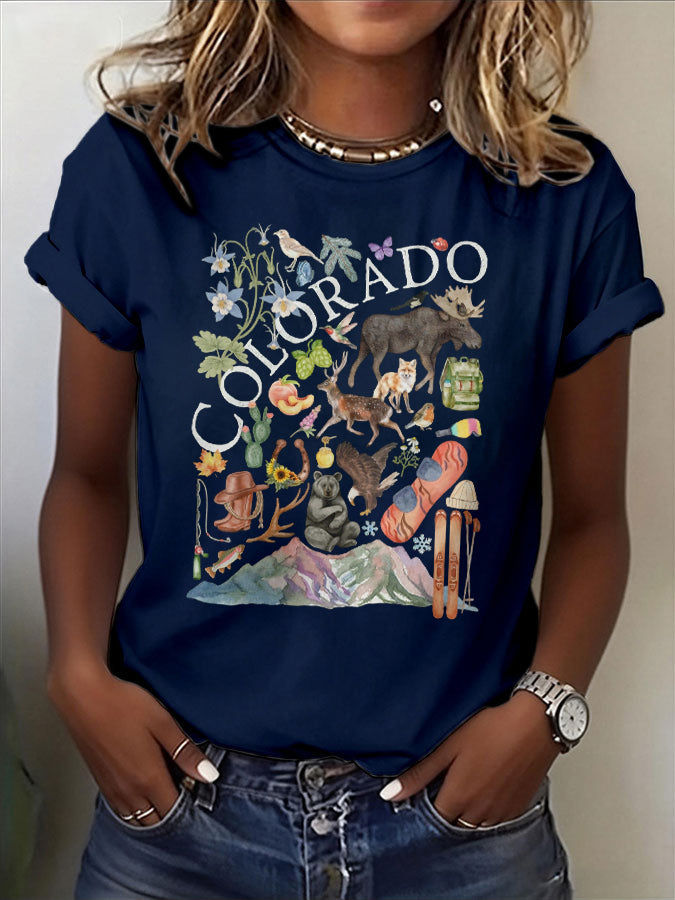 Women's Casual Colorado T-shirt