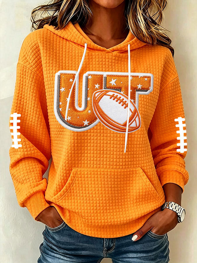 Women's Football Print Sweatshirt