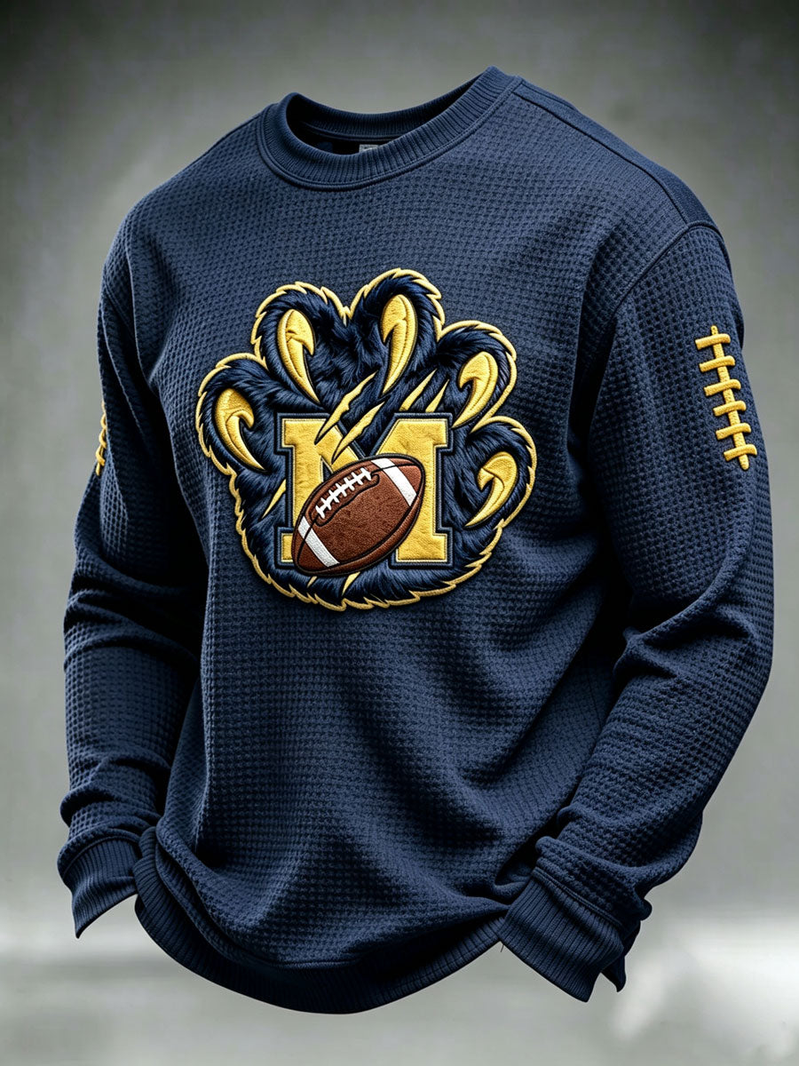 Men'S Rugby Printed Waffle T-Shirt