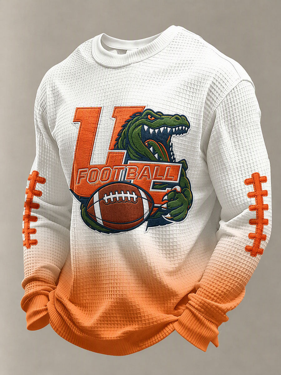 Men'S Retro Football Waffle T-Shirt
