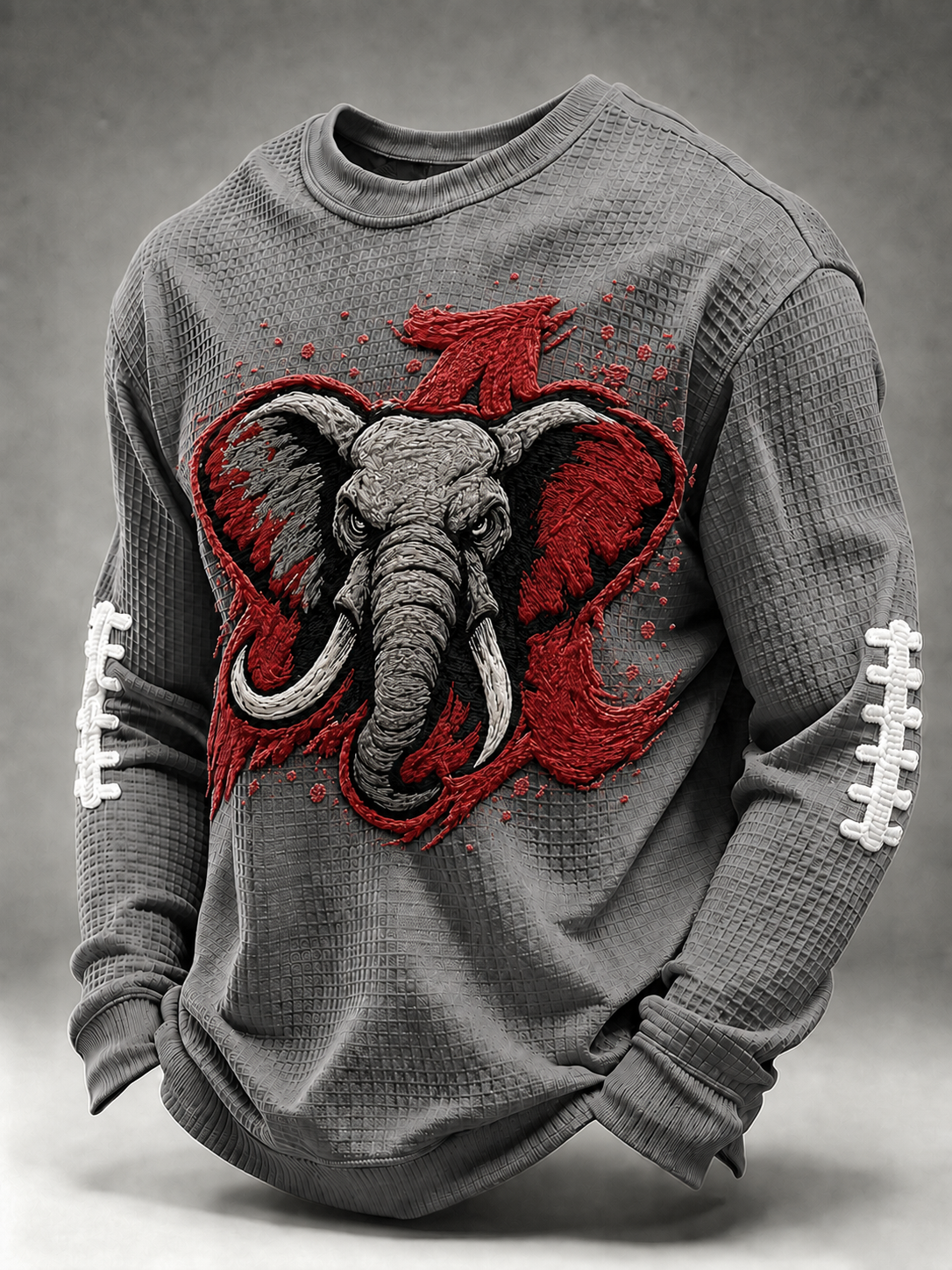 Men'S Football  Printed Waffle T-Shirt