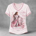 Women's Faith and Female Warrior Art Print T-Shirt