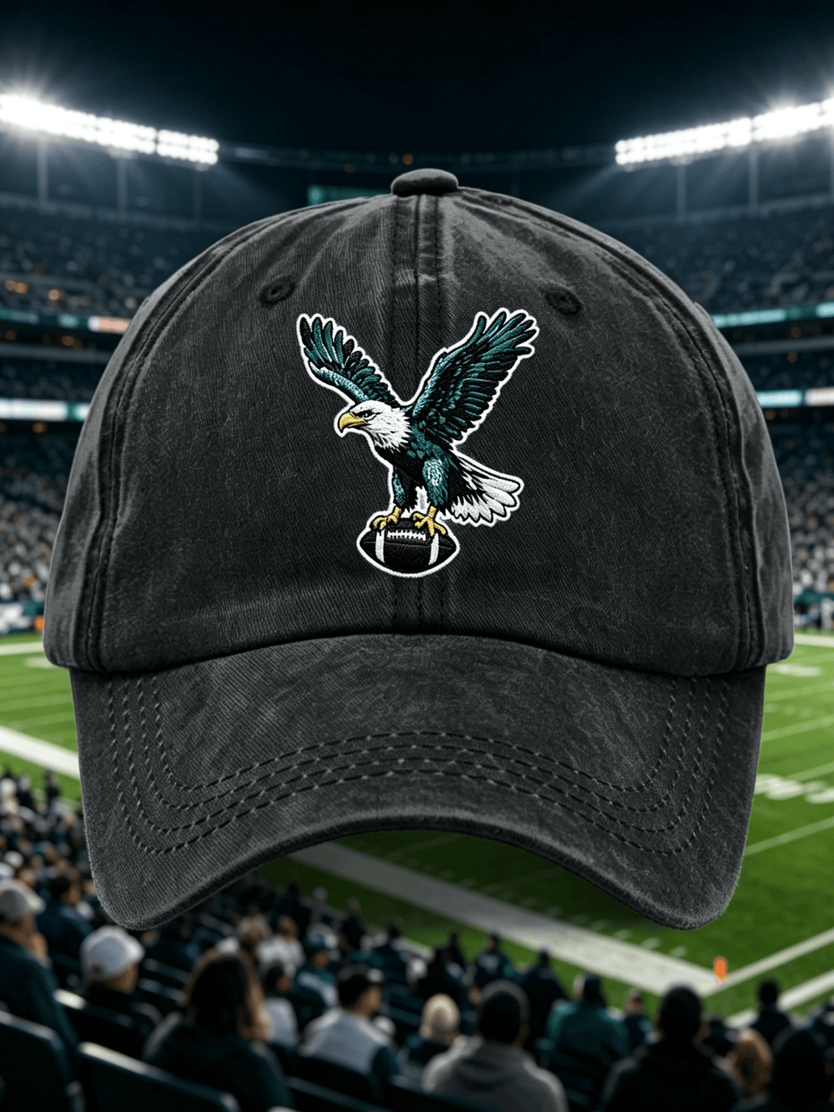 Neutral Casual Football Printed Hat