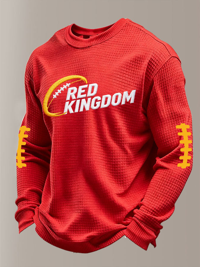 Men'S Football Printed Waffle T-Shirt