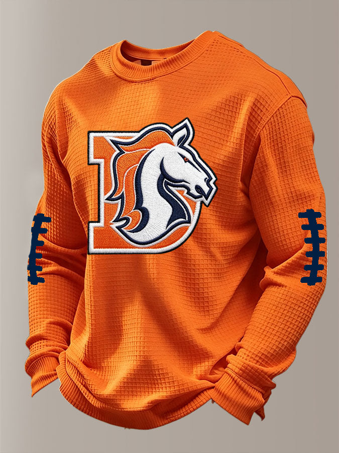 Men'S Football  Printed Waffle T-Shirt