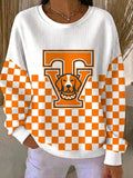 Women'S Football Print Casual Sweatshirt