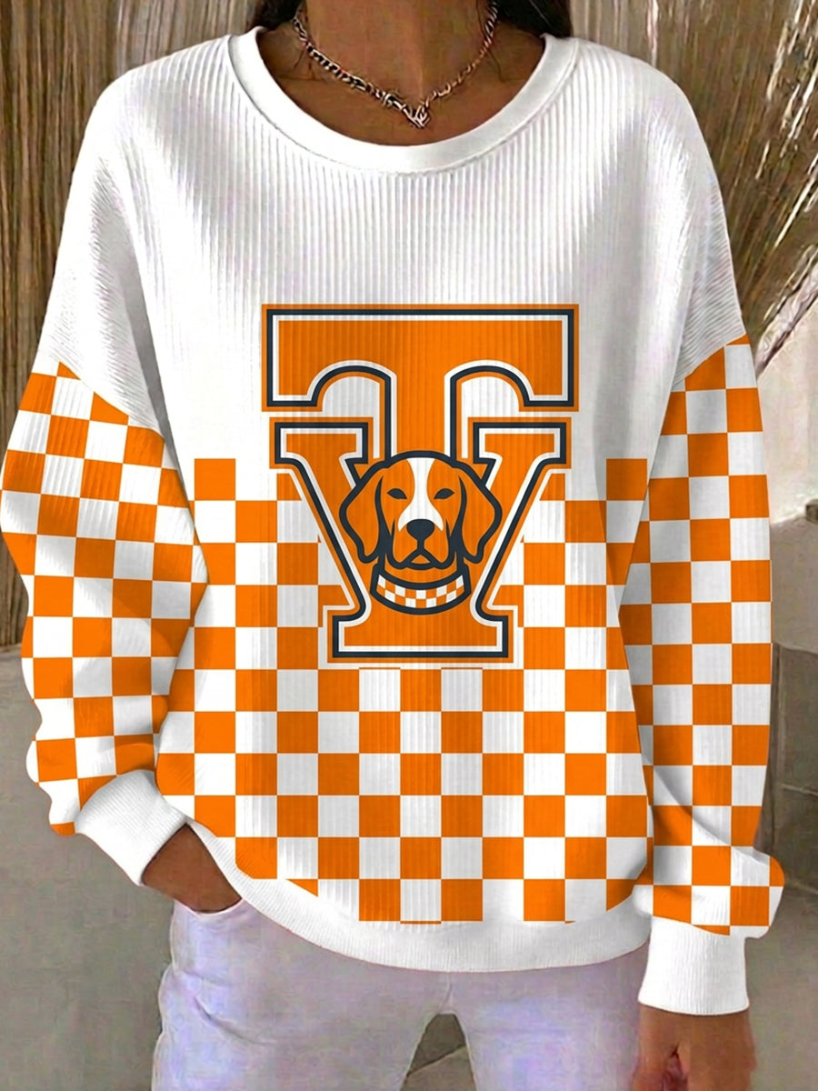 Women'S Football Print Casual Sweatshirt